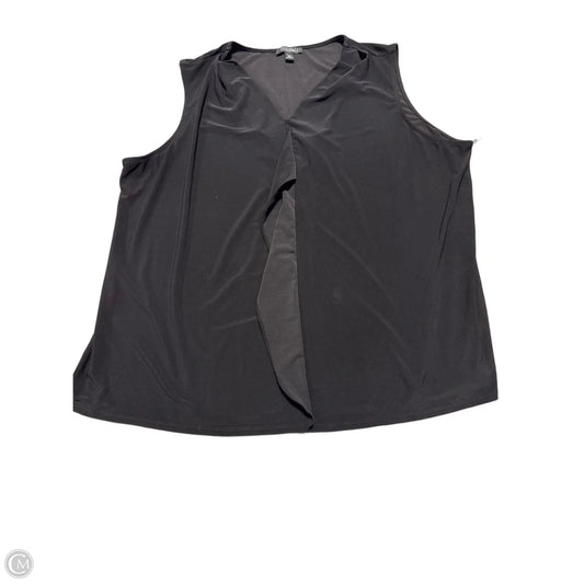Top Sleeveless By Roz And Ali In Black, Size: 3x
