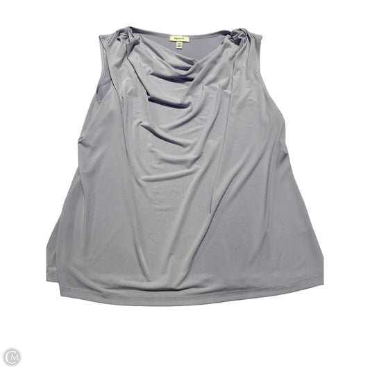 Top Sleeveless By Cmc In Purple, Size: 2x
