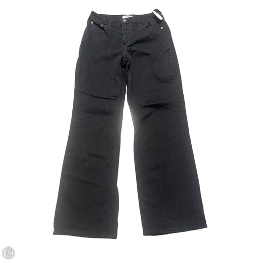 Jeans Straight By Abercrombie And Fitch In Black, Size: 4