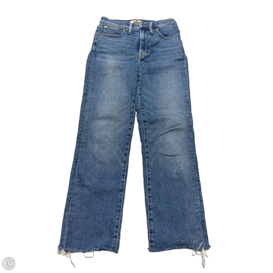 Jeans Straight By Madewell In Blue Denim, Size: 4