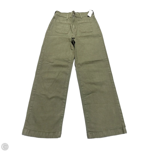 Jeans Wide Leg By Madewell In Green, Size: 6